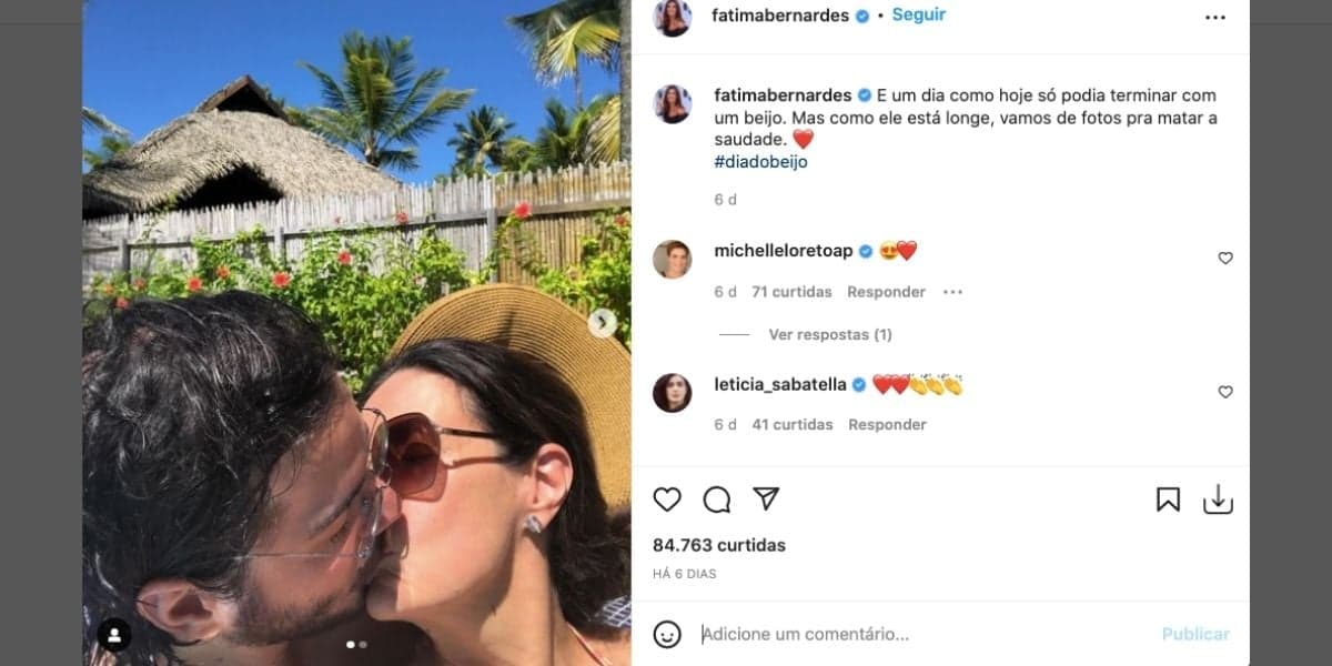 Fátima Bernardes e Túlio Gadêlha 
