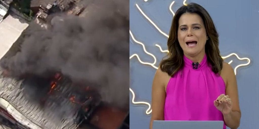 "Está destruindo", Adriana Araújo interrompe Neto às pressas e anuncia incêndio na Band: "O risco é grande"