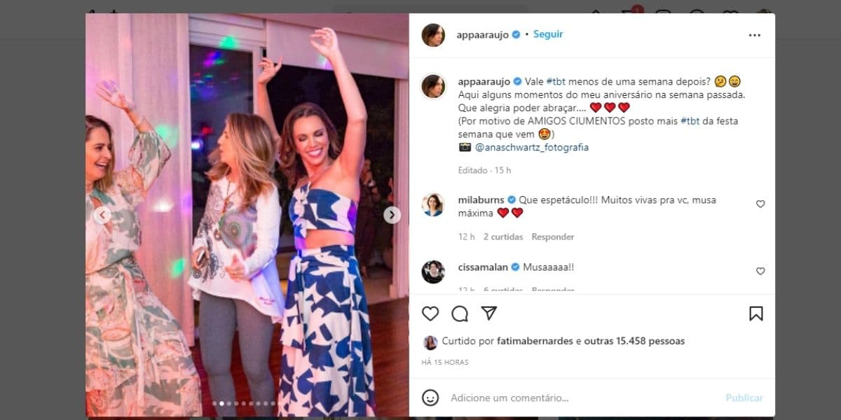 Ana Paula Araújo tem flagra dando tapa na cara de moça e recebe ameaça: "Vou processar por agressão"