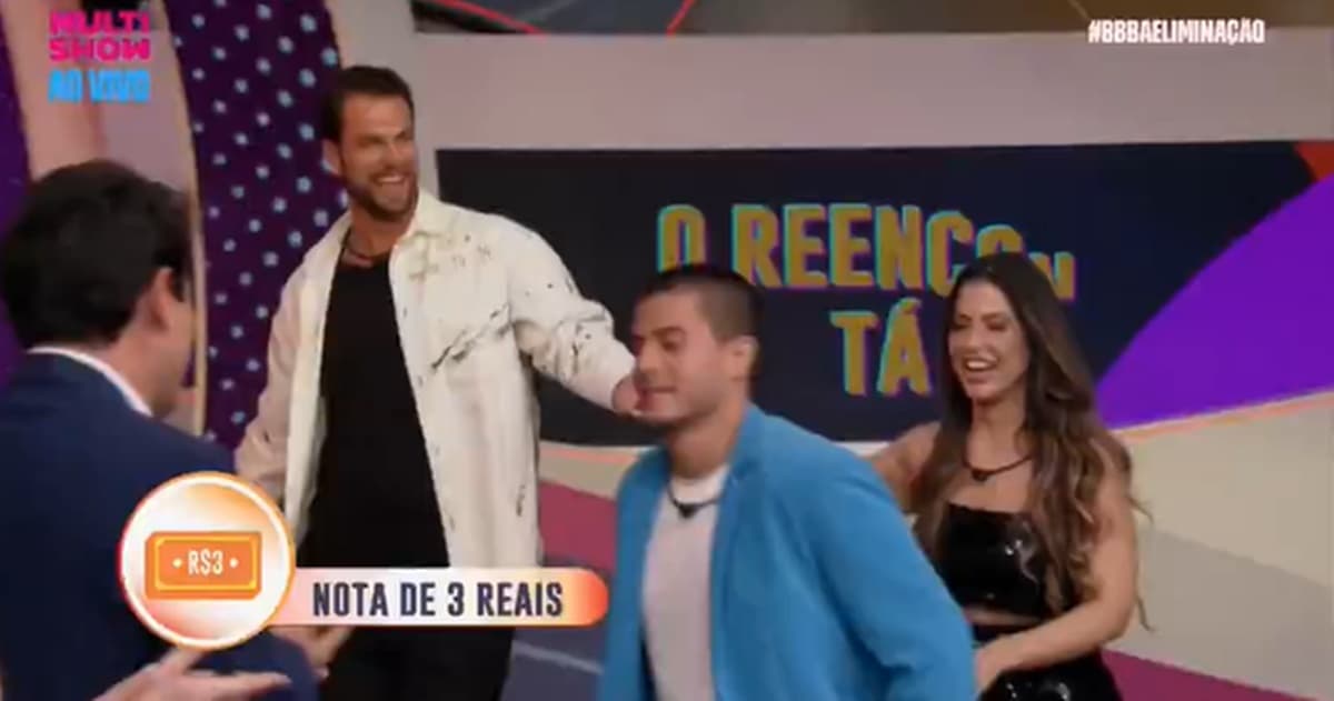 Gustavo, Laís e Arthur vencem título de "mis falso que nota de 3 reais"