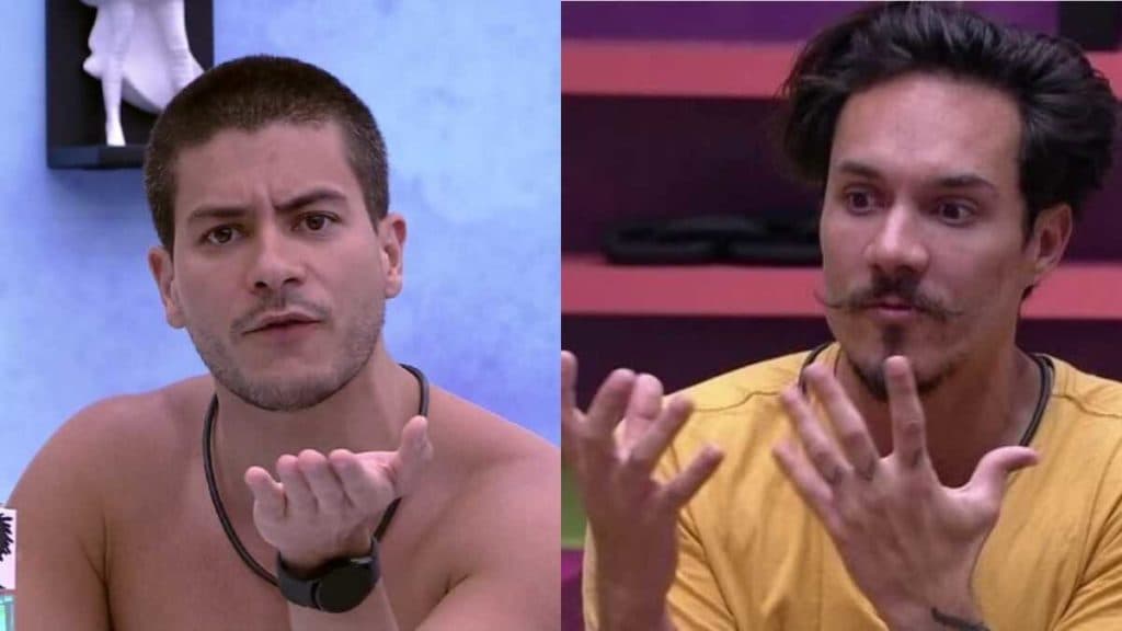 BBB22: Arthur Aguiar se enfurece com brincadeira de Eliezer e dá uma patada: "Aperta o botão"