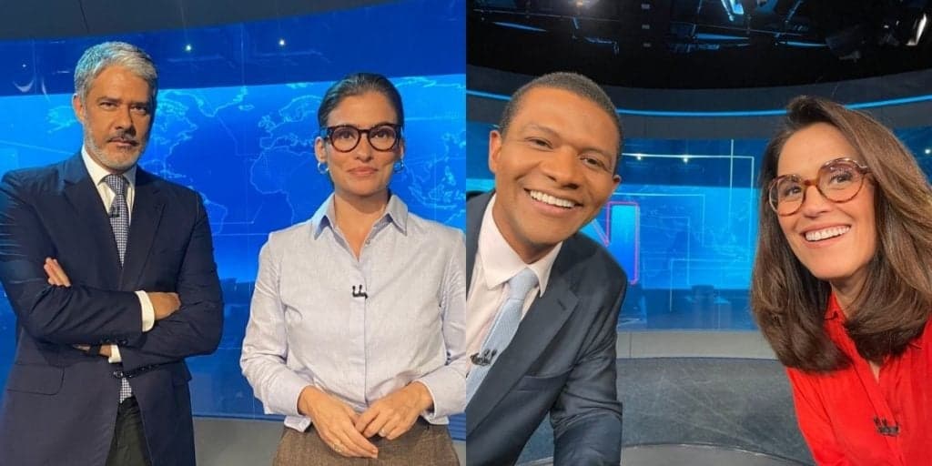 Com William Bonner e Renata fora, substitutos assumem JN e desmoronam na Globo: Audiências 22/04