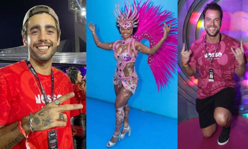 BBB22: Enquanto Scooby é ovacionado, Natália e Gustavo dão show de “estrelismo” na Sapucaí