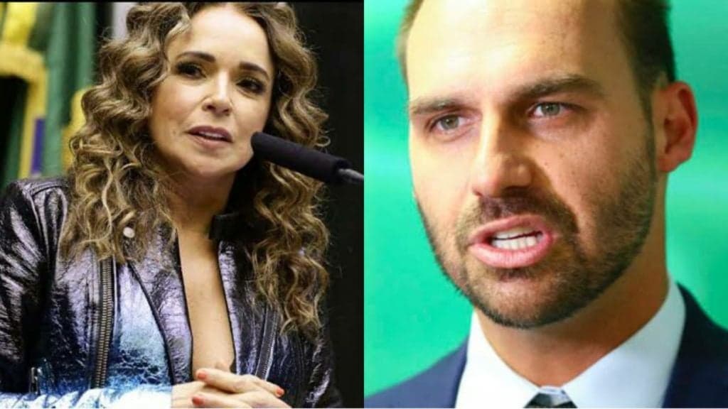 Daniela Mercury irá processar Eduardo Bolsonaro por falas dela tiradas de contexto em edição de vídeo