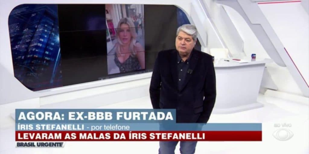 Datena entra no Brasil Urgente às pressas, dá pior notícia de Íris Stefanelli e confirma: "Não está fácil"
