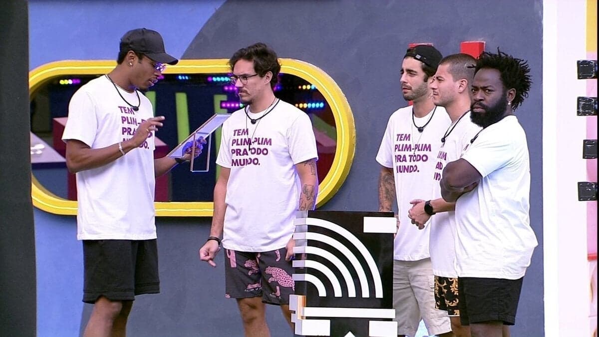 BBB22: Brothers participam de dinâmica com Boninho (Foto: Reprodução)