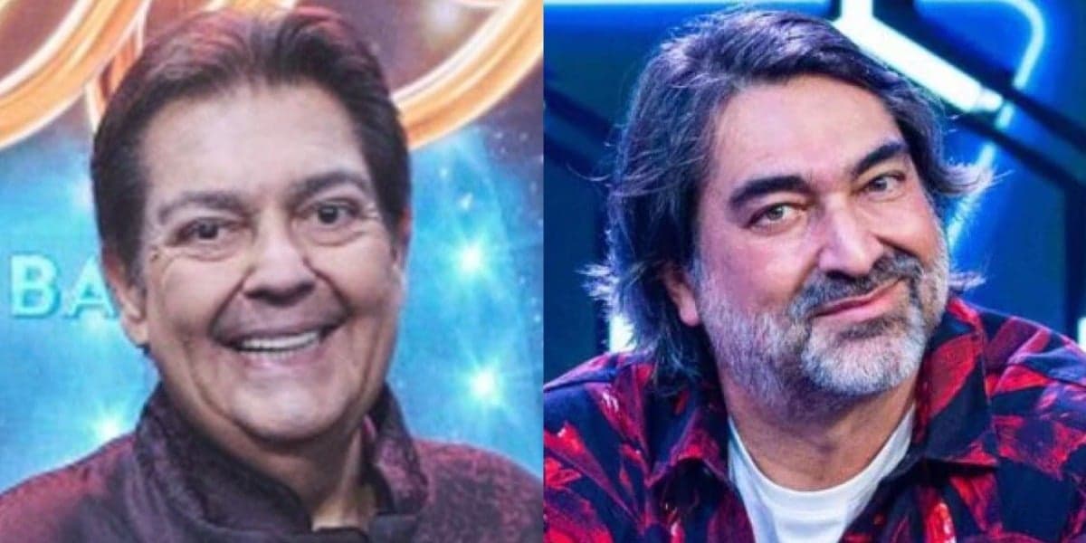Faustão e Zeca Camargo foram acusados de não se bicarem (Foto: Reprodução)