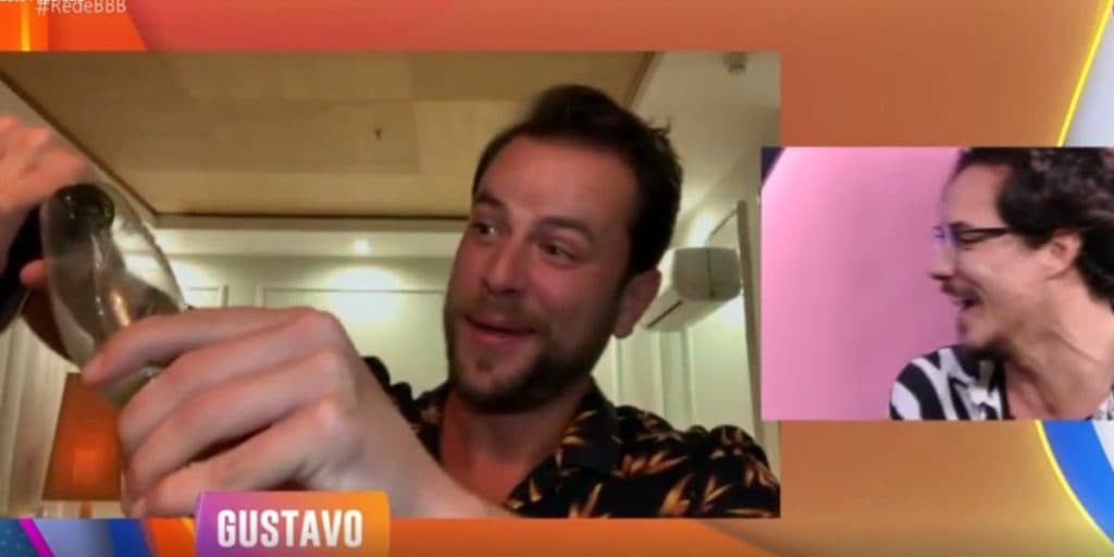 BBB22: Debochado, Gustavo entra ao vivo na Globo para celebrar a eliminação de Eliezer: "Afrontoso"