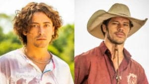 Em 'Pantanal', Jove (Jesuíta Barbosa) e Tadeu (José Loreto) vão se desentender (Foto: Reprodução / Globo / João Miguel Jr) Em 'Pantanal', Jove (Jesuíta Barbosa) e Tadeu (José Loreto) vão se desentender (Foto: Reprodução / Globo / João Miguel Jr)