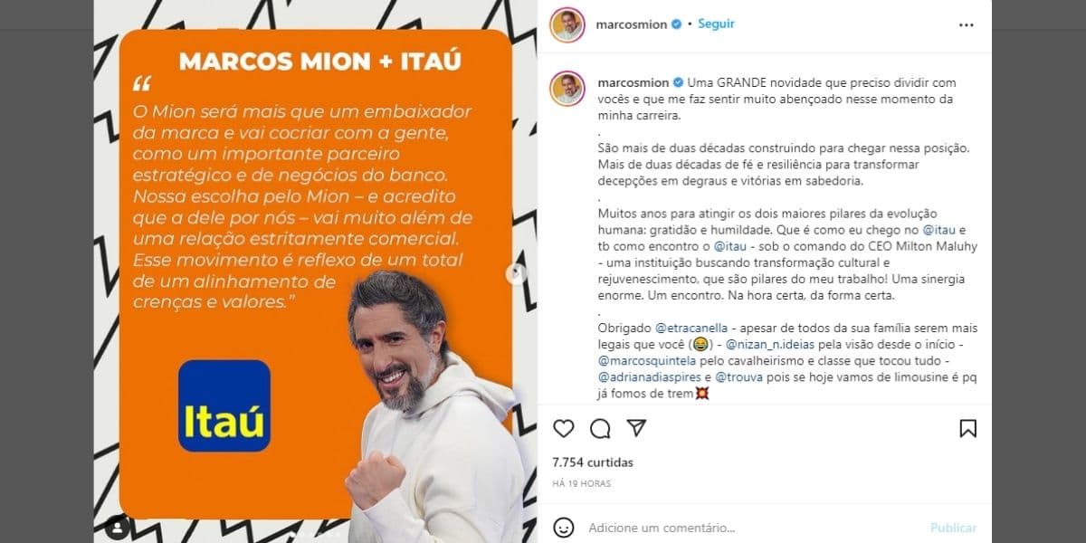 "Preciso dividir com vocês", Marcos Mion fecha contrato milionário fora da Globo e assume: "Na hora certa" "Preciso dividir com vocês", Marcos Mion fecha contrato milionário fora da Globo e assume: "Na hora certa"