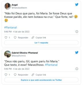 Sequência dramática forte de Maria Marruá, emocionou o público de "Pantanal" (Foto: Reprodução / Twitter) Sequência dramática forte de Maria Marruá, emocionou o público de "Pantanal" (Foto: Reprodução / Twitter)