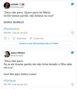 Público ficou impactado com a atuação de Juliana Paes em 'Pantanal' (Foto: Reprodução / Twitter) Público ficou impactado com a atuação de Juliana Paes em 'Pantanal' (Foto: Reprodução / Twitter)