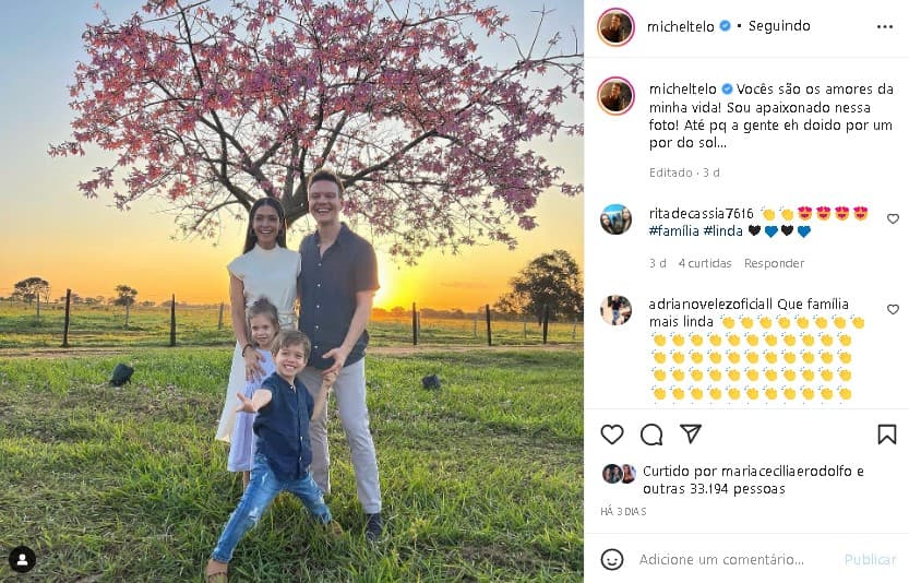 Michel Teló falou da união com Thais Fersoza (Foto: Reprodução/ Instagram) Michel Teló falou da união com Thais Fersoza (Foto: Reprodução/ Instagram)