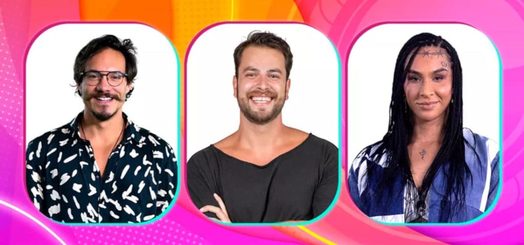 BBB22: Após votação do bem, Lina, Eliezer e Gustavo disputam a preferência do público no 12º Paredão