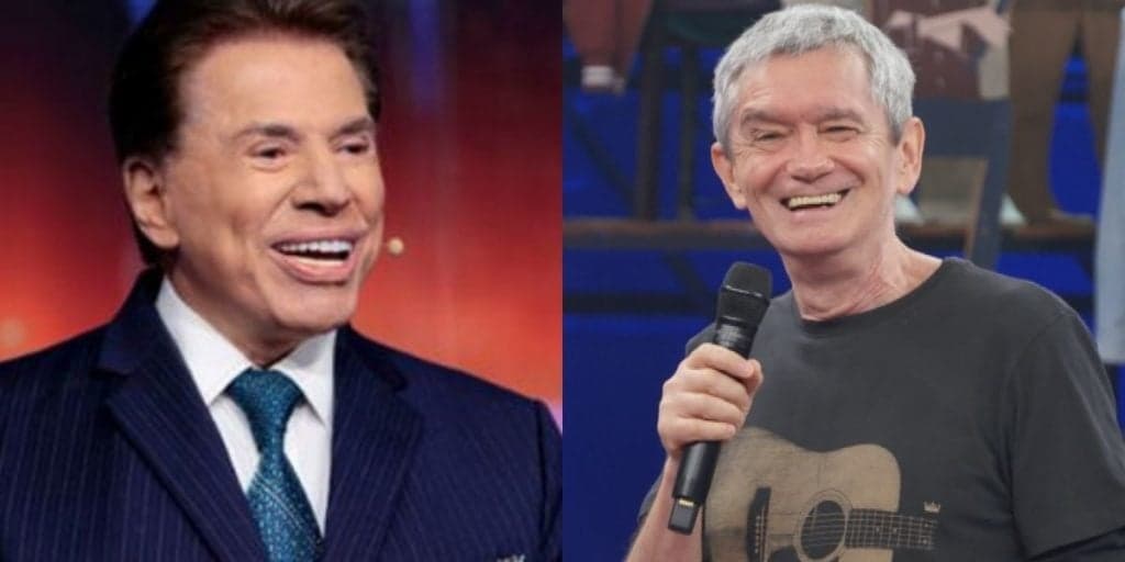 Serginho Groisman recebe proposta de ida ao SBT, não se aguenta e dá puxão de cabelo em Silvio Santos