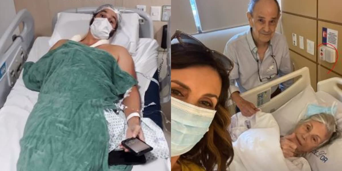 Fátima Bernardes revelou que Túlio Gadêlha e a mãe dela, Eunice Bernardes, passaram por cirurgia (Foto: Reprodução/Instagram)