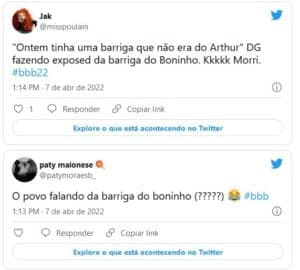Internautas repercutiram as falas de Douglas no quarto do líder do BBB22 sobre Boninho (Foto: Reprodução / Twitter)