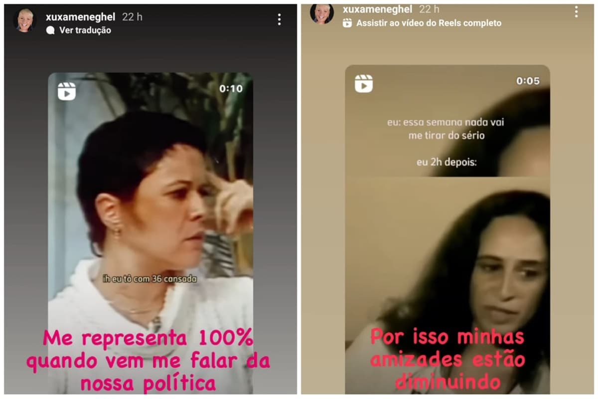 Xuxa compartilha vídeos virais de cantoras para alfinetar e mandar recado Xuxa compartilha vídeos virais de cantoras para alfinetar e mandar recado