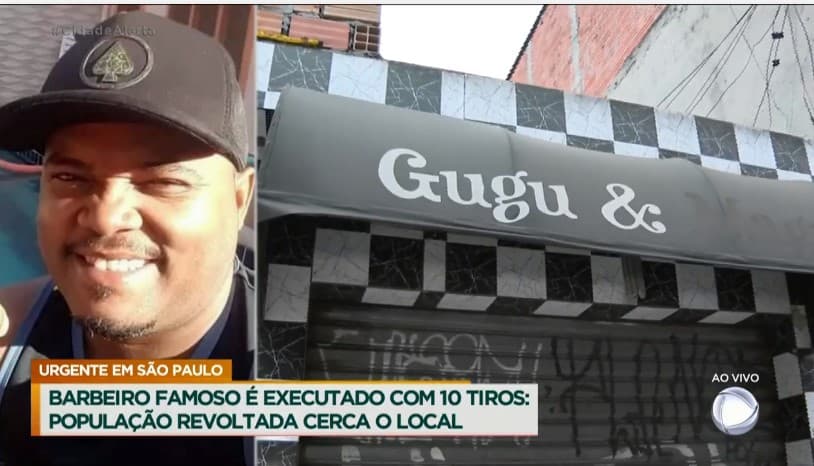 Luiz Bacci paralisou o Cidade Alerta com a execução de um famoso barbeiro em São Paulo- Foto: Reprodução