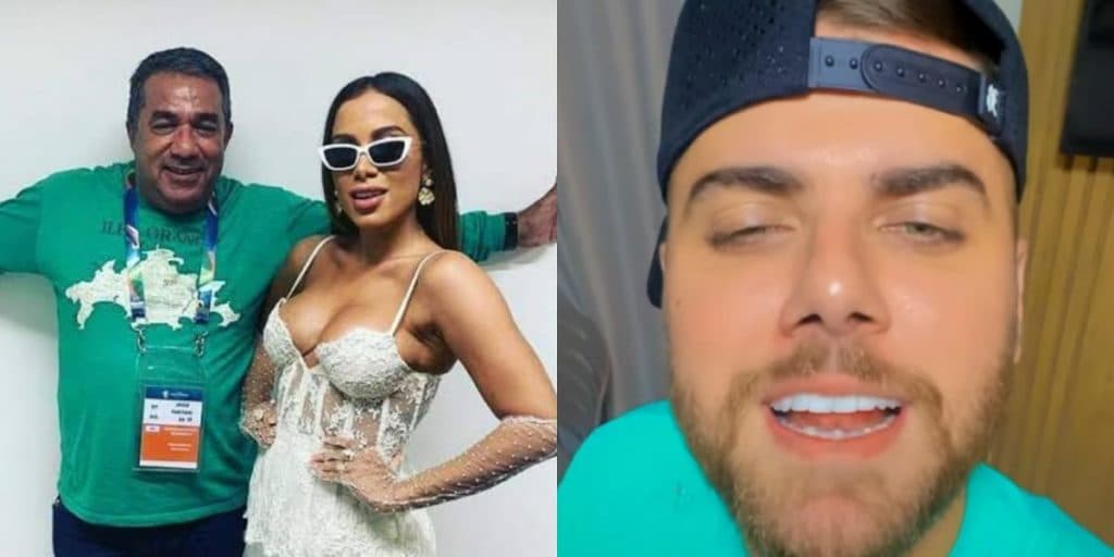 Pai de Anitta xinga Zé Neto e revela surto do sertanejo nos bastidores de show: "Esse mer#a"