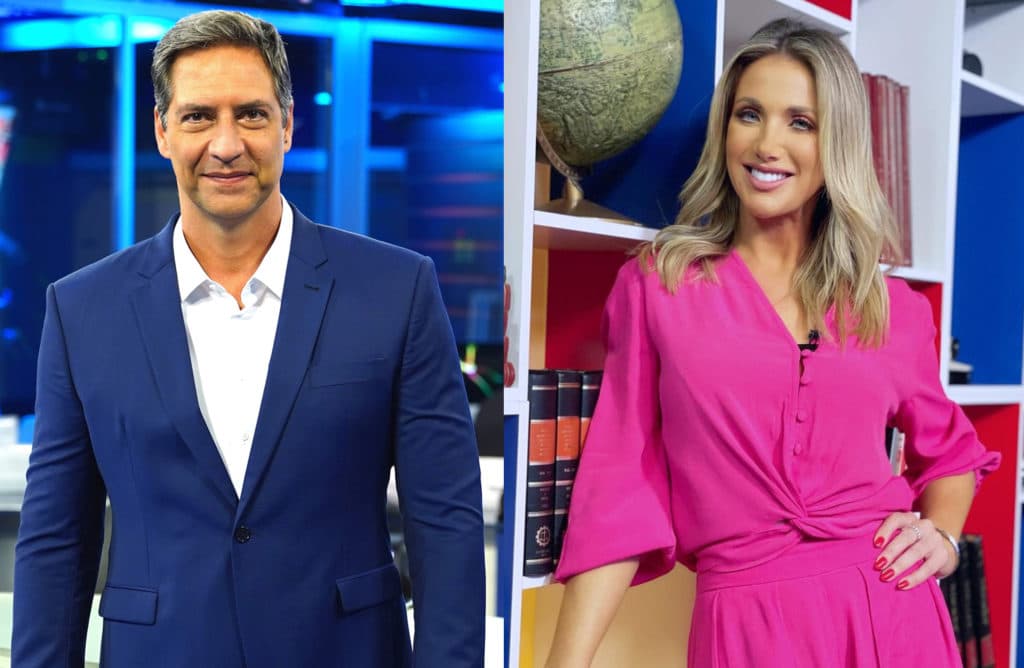 Luís Ernesto Lacombe e Erica Reis assumem a bancada do RedeTV! News