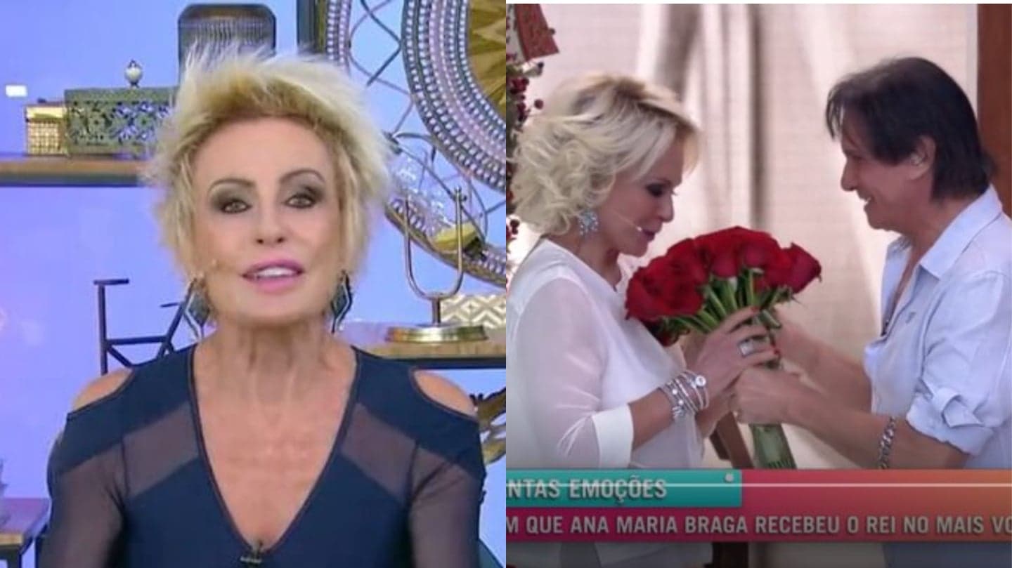 Ana Maria Braga e Roberto Carlos (Foto: Reprodução) Ana Maria Braga e Roberto Carlos (Foto: Reprodução)