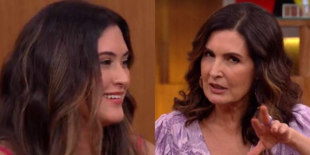 Fátima Bernardes chora ao vivo na Globo ao ver filha assumindo no Encontro com declaração: "Te amo"