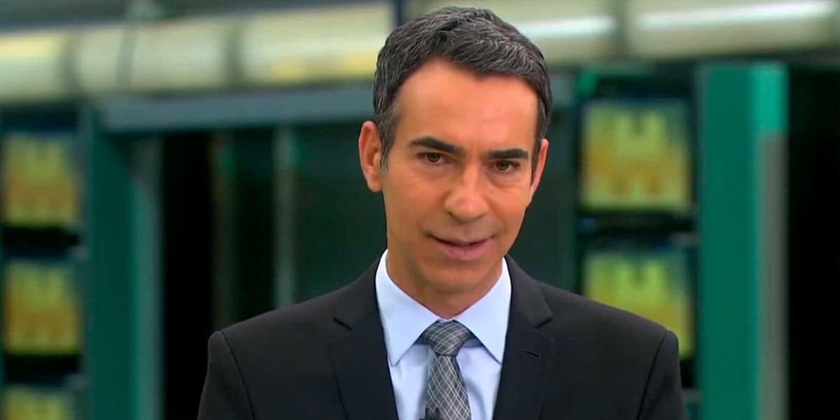 O jornalista César Tralli no JH (Foto: Reprodução)