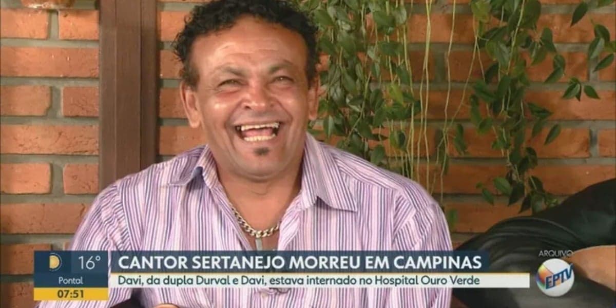 Cantor Davi, dupla de Durval - Foto: Reprodução
