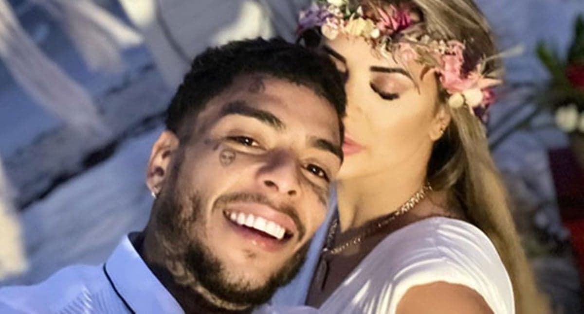 Deolane Bezerra e MC Kevin. Peoa chora em A Fazenda 14
