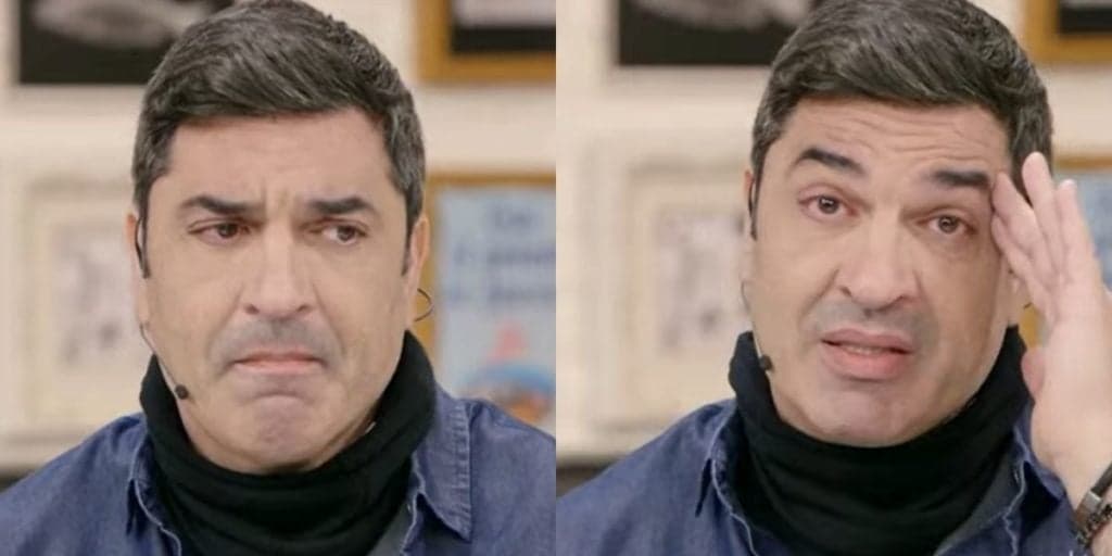 Edu Guedes fica aos prantos na Band ao anunciar grave acidente e desaba: "Meu braço não está funcionando"