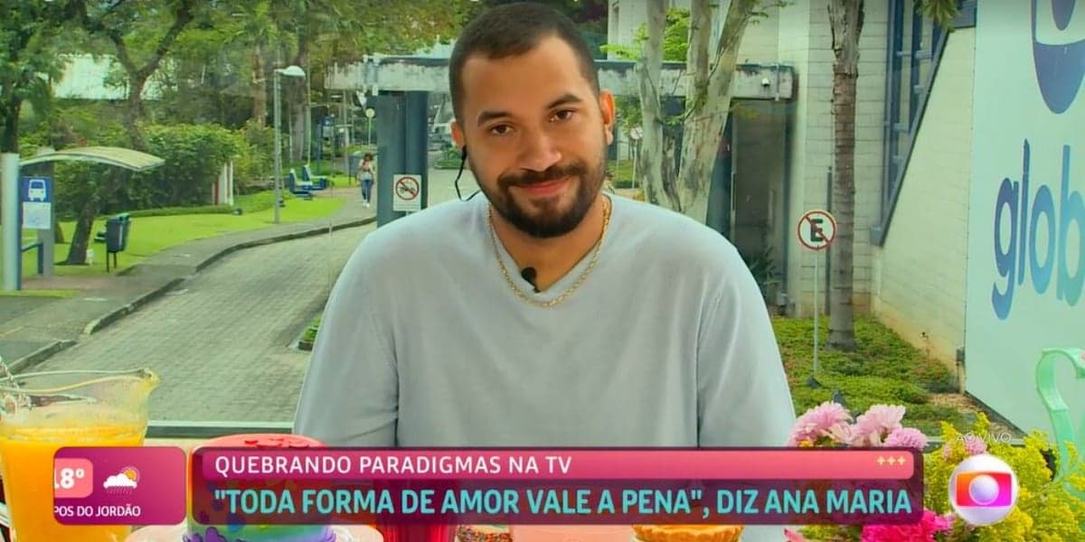 Gil do Vigor se emocionou com discurso de Ana Maria Braga (Foto: Reprodução/TV Globo)