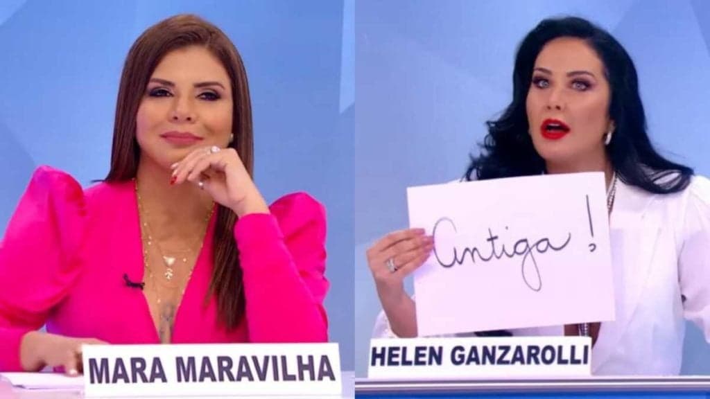 No SBT, Helen Ganzarolli escancara conflito com Mara Maravilha, a compara com Xuxa e detona: "Mais rodada"