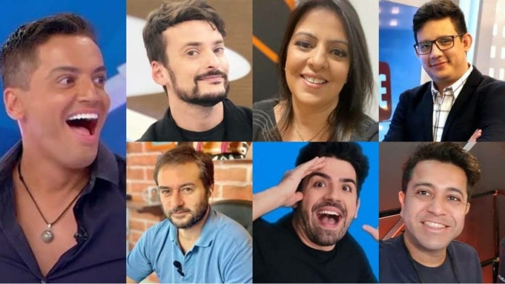 Leo, Fefito, Fabia, Erlan, Lo Bianco, Matheus e Sandro: Os jornalistas que bombam e deixam famosos de cabelos em pé