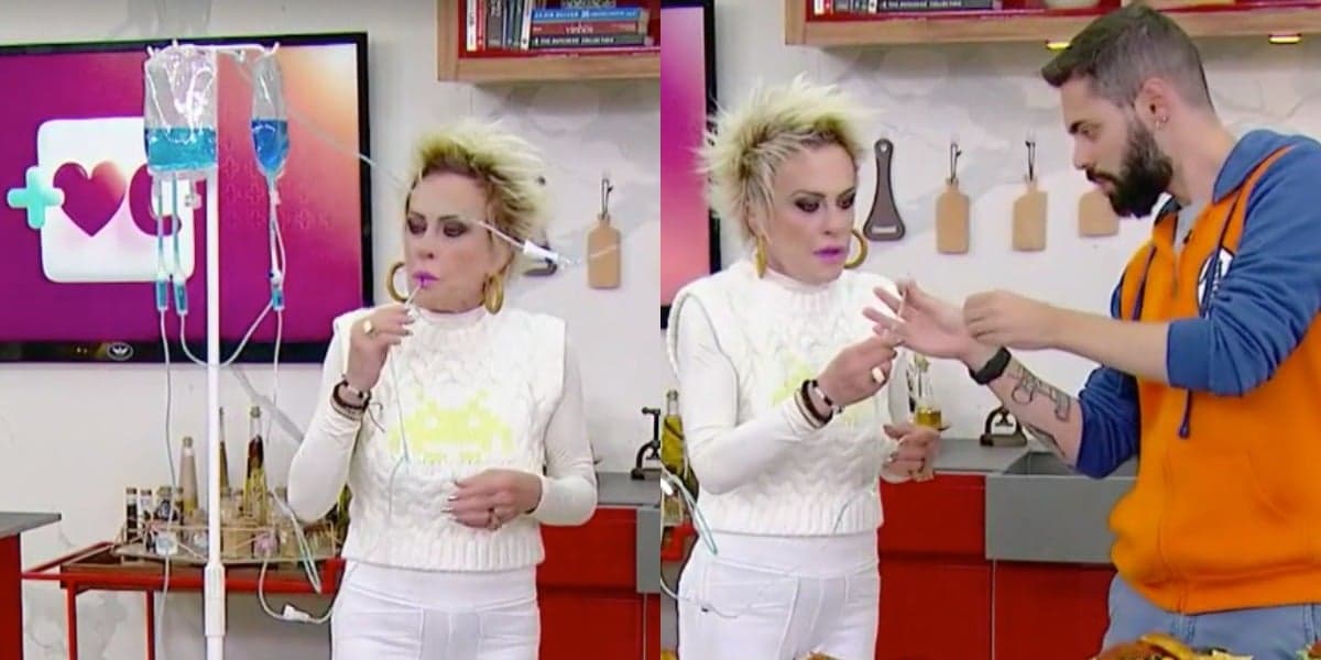 Ana Maria Braga e Cauê Fabiano no "Mais Você" (Foto: Reprodução/TV Globo) Ana Maria Braga e Cauê Fabiano no "Mais Você" (Foto: Reprodução/TV Globo)