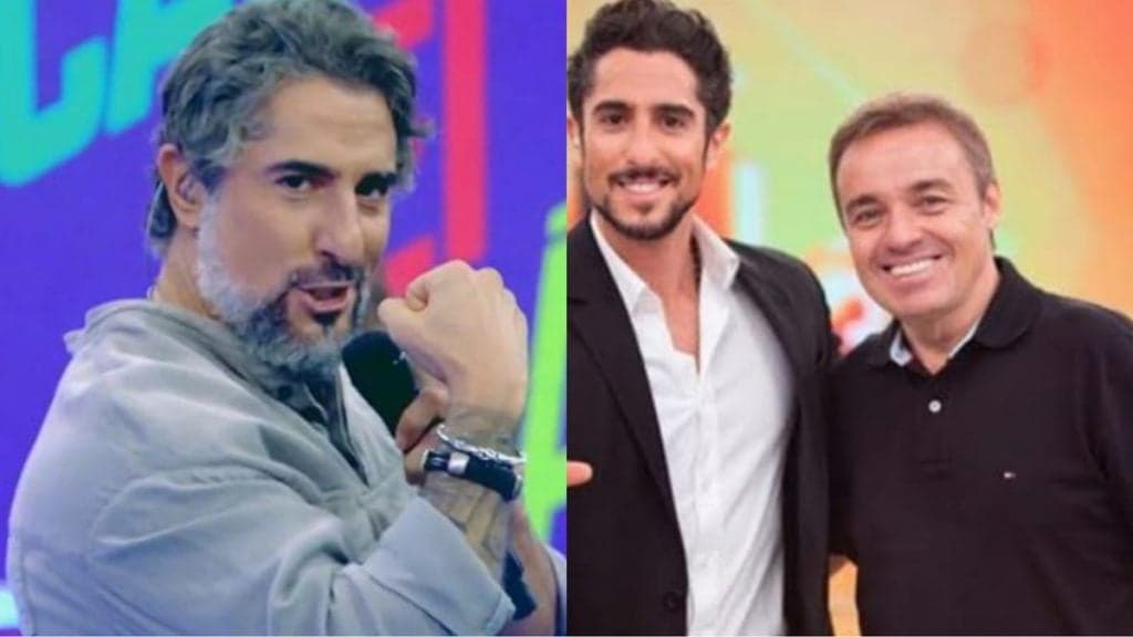 Marcos Mion ressuscita fenômeno do Domingo Legal no Caldeirão e faz Gugu surgir na Globo com tributo
