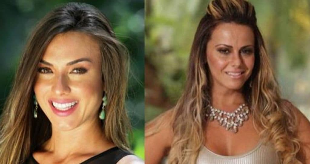Superando desentendimentos do passado, Nicole Bahls sela a paz, abraça Viviane Araújo e beija sua barriga