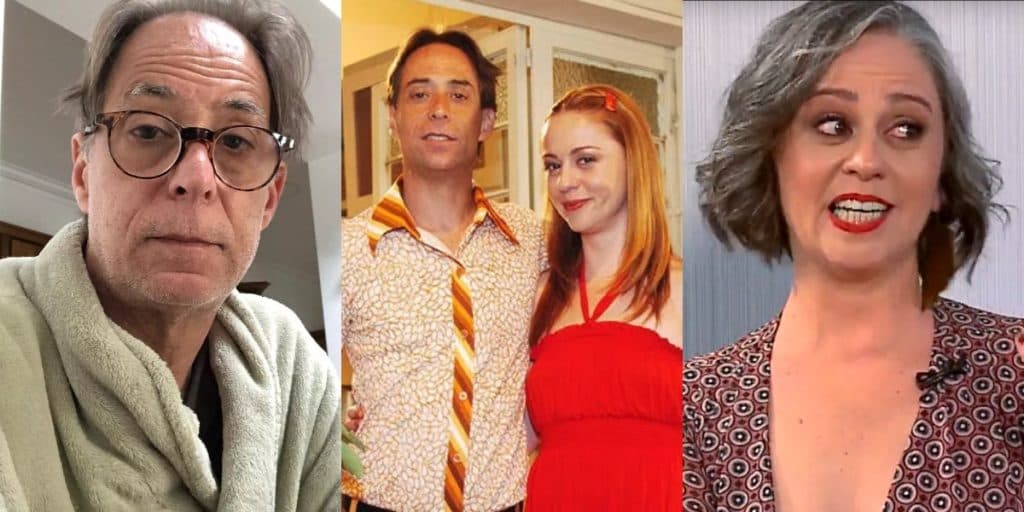 Discreto, Pedro Cardoso é exposto por rival, Guta Stresser, e casamento sigiloso com Global é divulgado
