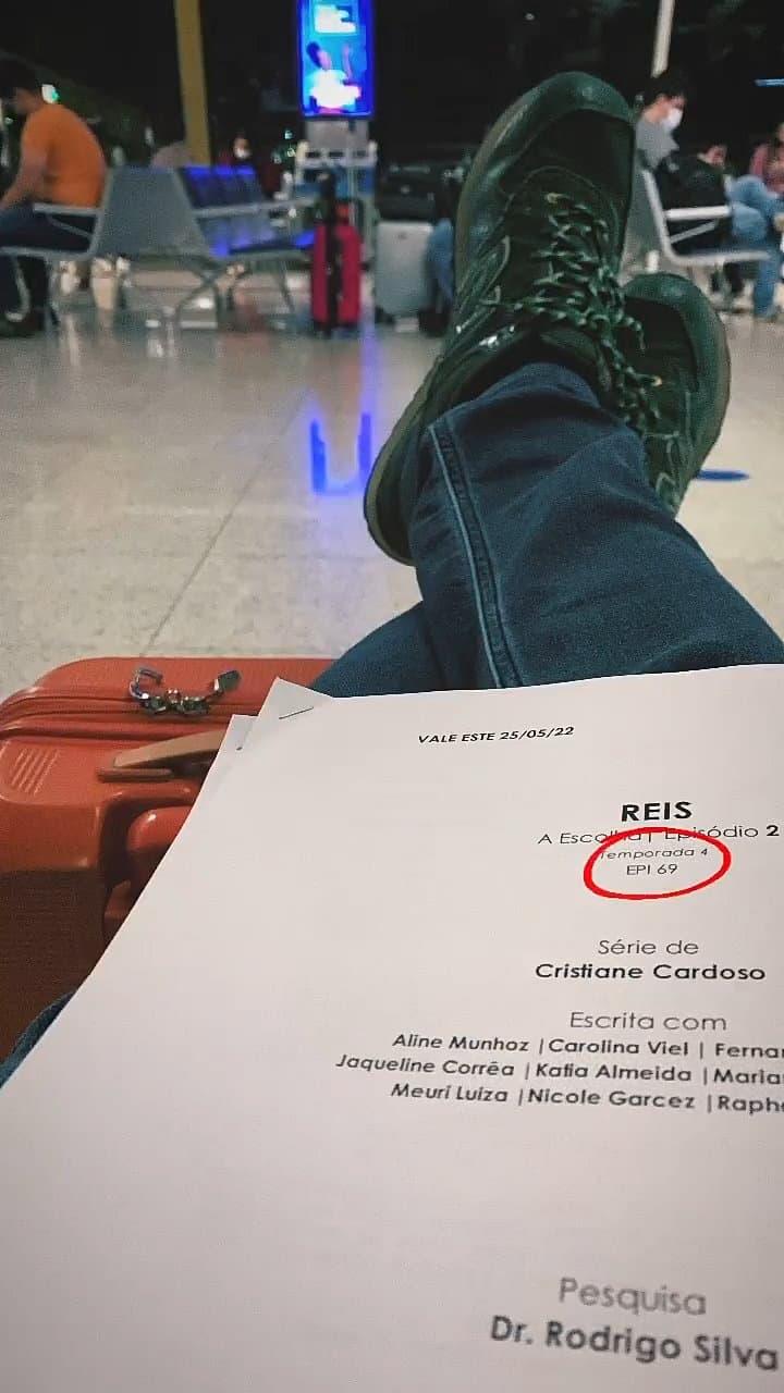 O roteiro da novela Reis (Foto: Reprodução) 