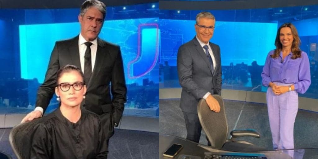 Com Bonner e Renata fora, substitutos explodem no JN, fazem história e atropelam titulares: Audiências 9/5