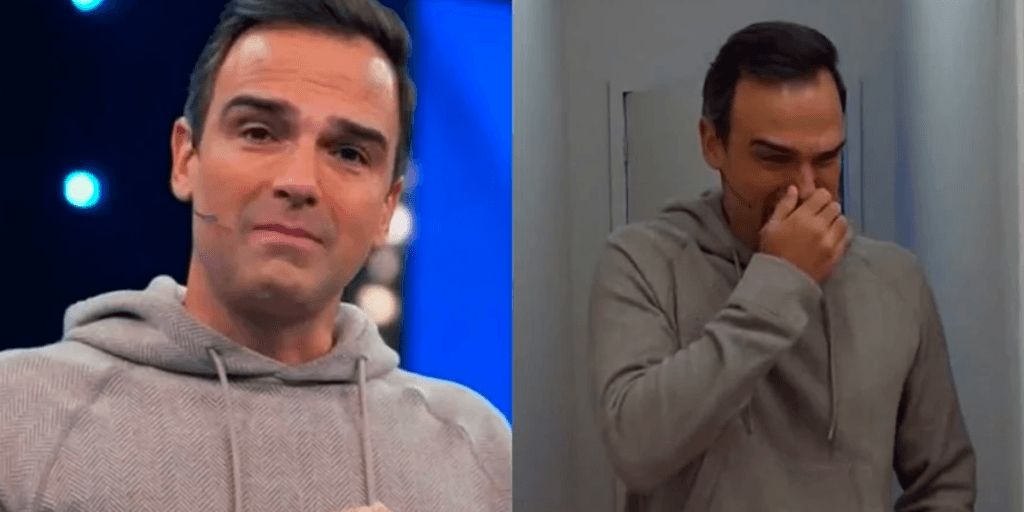 Tadeu Schmidt desaba em lágrimas ao vivo, não consegue se conter e precisa de ajuda para permanecer ao vivo