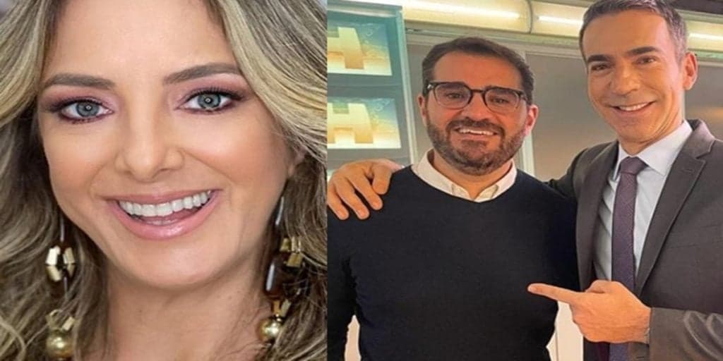 Sem Ticiane Pinheiro, Cesar Tralli surge abraçado com amigo e ganha declaração