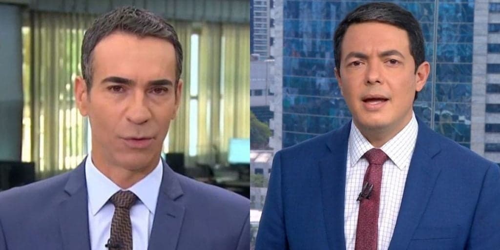 César Tralli passa sufoco contra Severiano na Globo e desmorona brutalmente no JH: Audiências 05/05