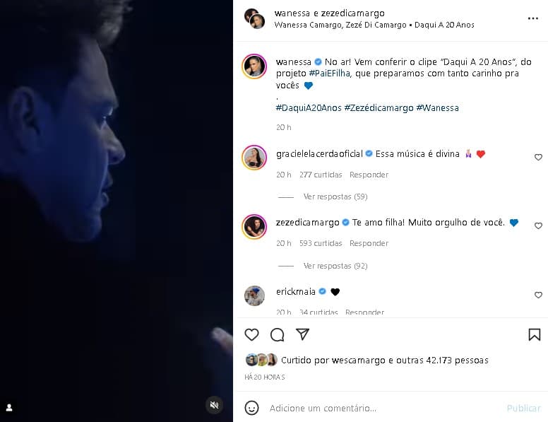 Wanessa e Zezé foram desmascarados por conta de música (Foto: Reprodução)