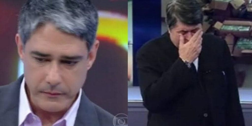 William Bonner comunica morte de jornalista, chora ao vivo e Datena soluça de desespero