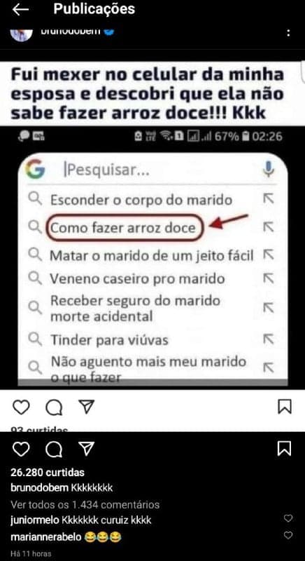 Bruno é casado com Marianne Rabelo (Foto: Reprodução/ Instagram) Bruno é casado com Marianne Rabelo (Foto: Reprodução/ Instagram)