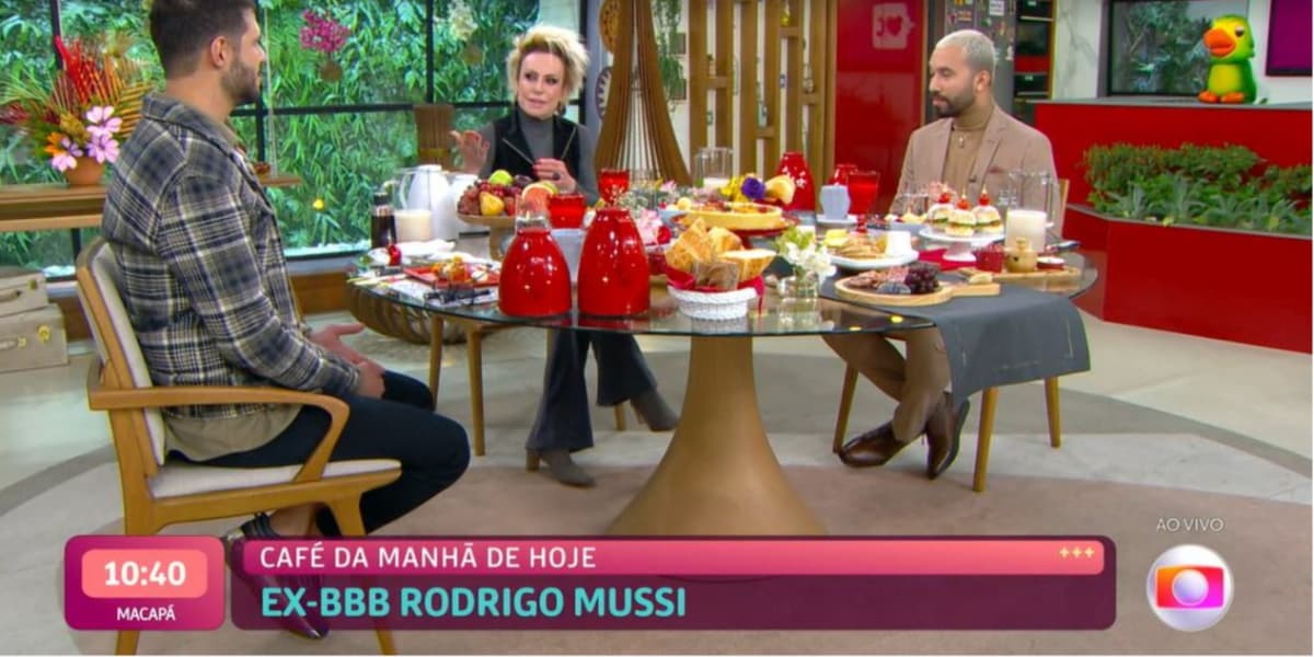 Rodrigo Mussi e Gil do Vigor no "Mais Você" (Foto: Reprodução/TV Globo)