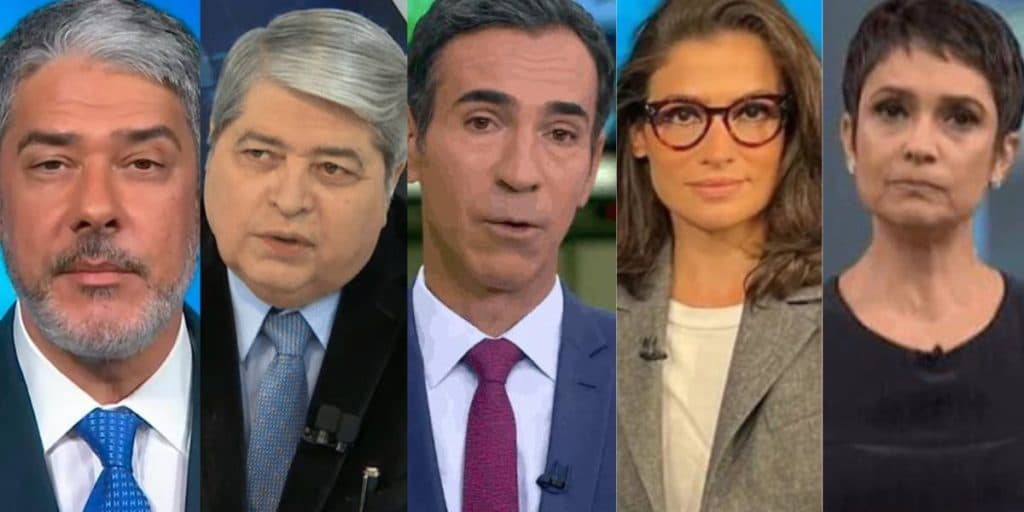 Apresentadores não controlam a emoção