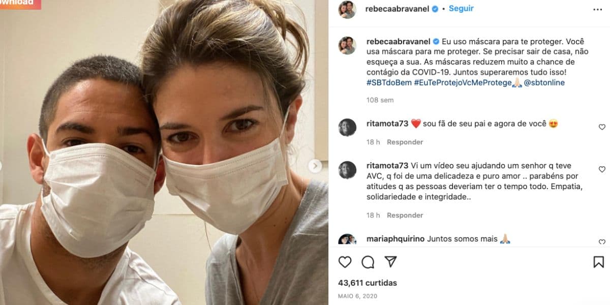 Rebeca, ao lado de Pato, expõe saída de mansão e volta a casa do pai 