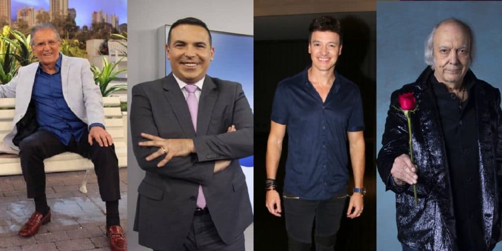 Carlos Alberto, Gottino, Rodrigo Faro, Erasmo Carlos e "Datena" têm relação com mulheres lindas e novinhas e chocam